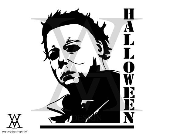 570x440 Michael Myers Halloween Vector Instant Download Etsy