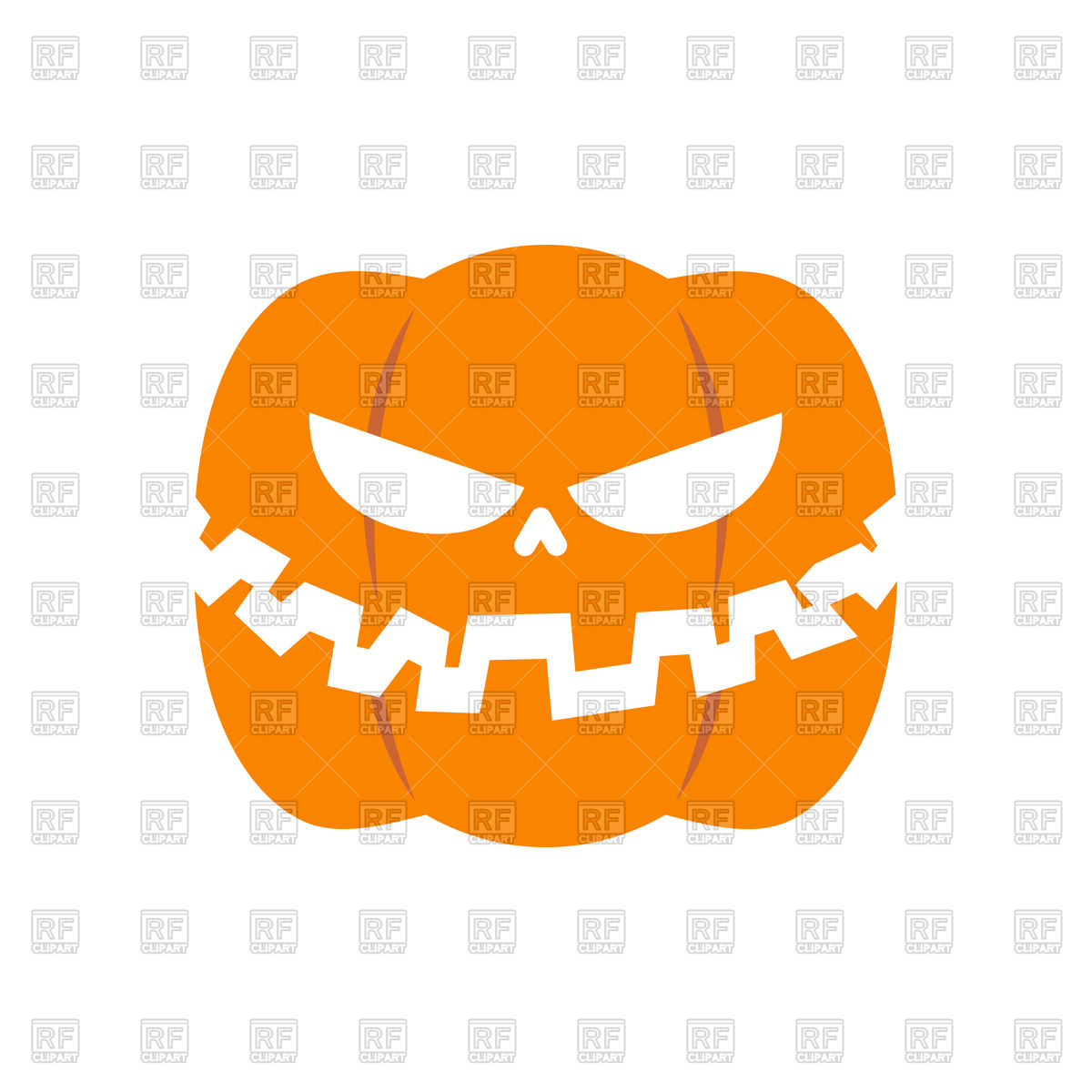 1200x1200 Scary Pumpkin For Halloween Vector Image Of Objects Maryvalery