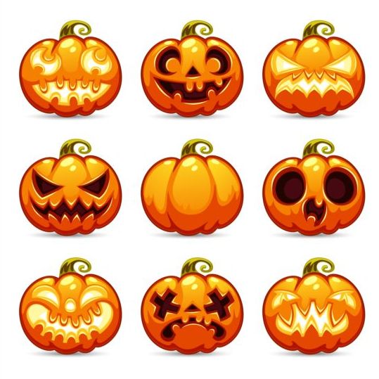 539x539 Funny Ghost Pumpkin Halloween Vector Free Download