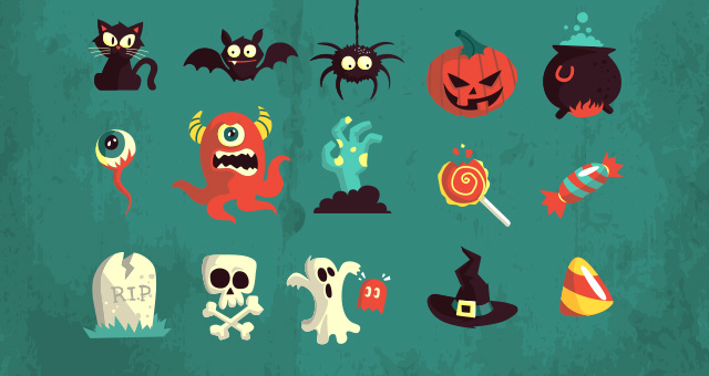 640x340 Halloween Vector Art Pack Graphic Hive