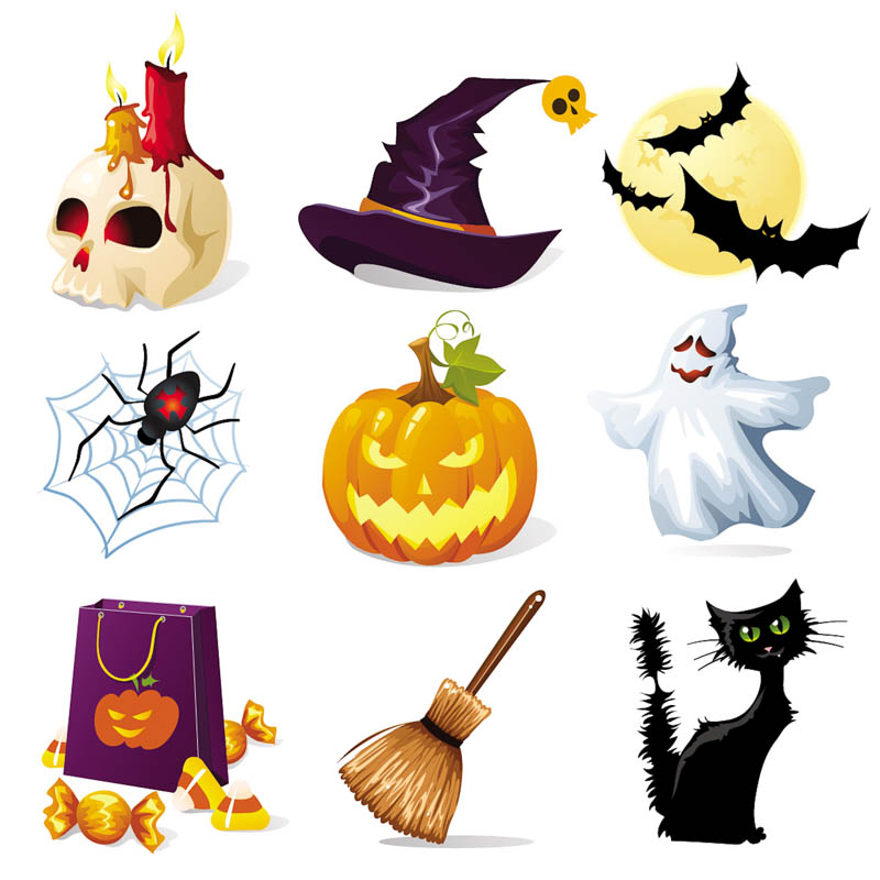 800x800 Halloween Illustrations Vector Free Stock Vector Art
