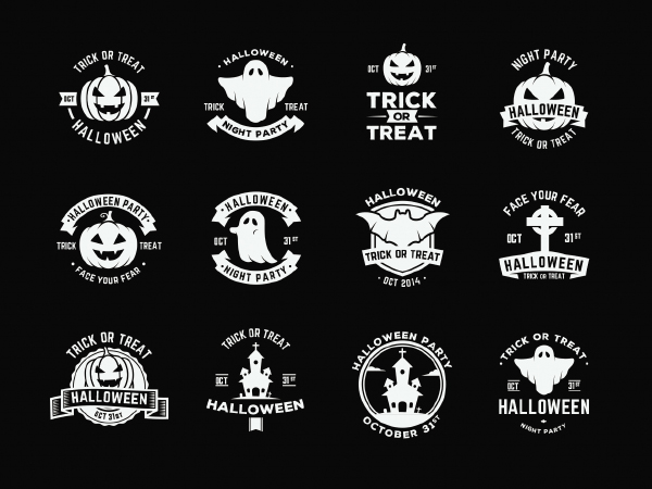 600x450 Free Halloween Vector Badges Download