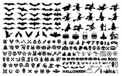 425x265 Halloween Witch Silhouette Set Vector Free Vectors Ui Download