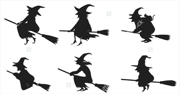600x315 Witch Silhouette Vectors Free Vector Format Black Witch