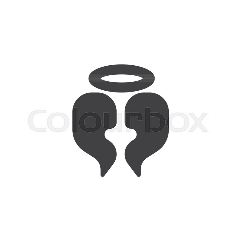 Angel Wings And Halo Vector Icon Stock Vector Colourbox 800x800 Angel Wings And Halo Vector Icon Stock Vector Colourbox