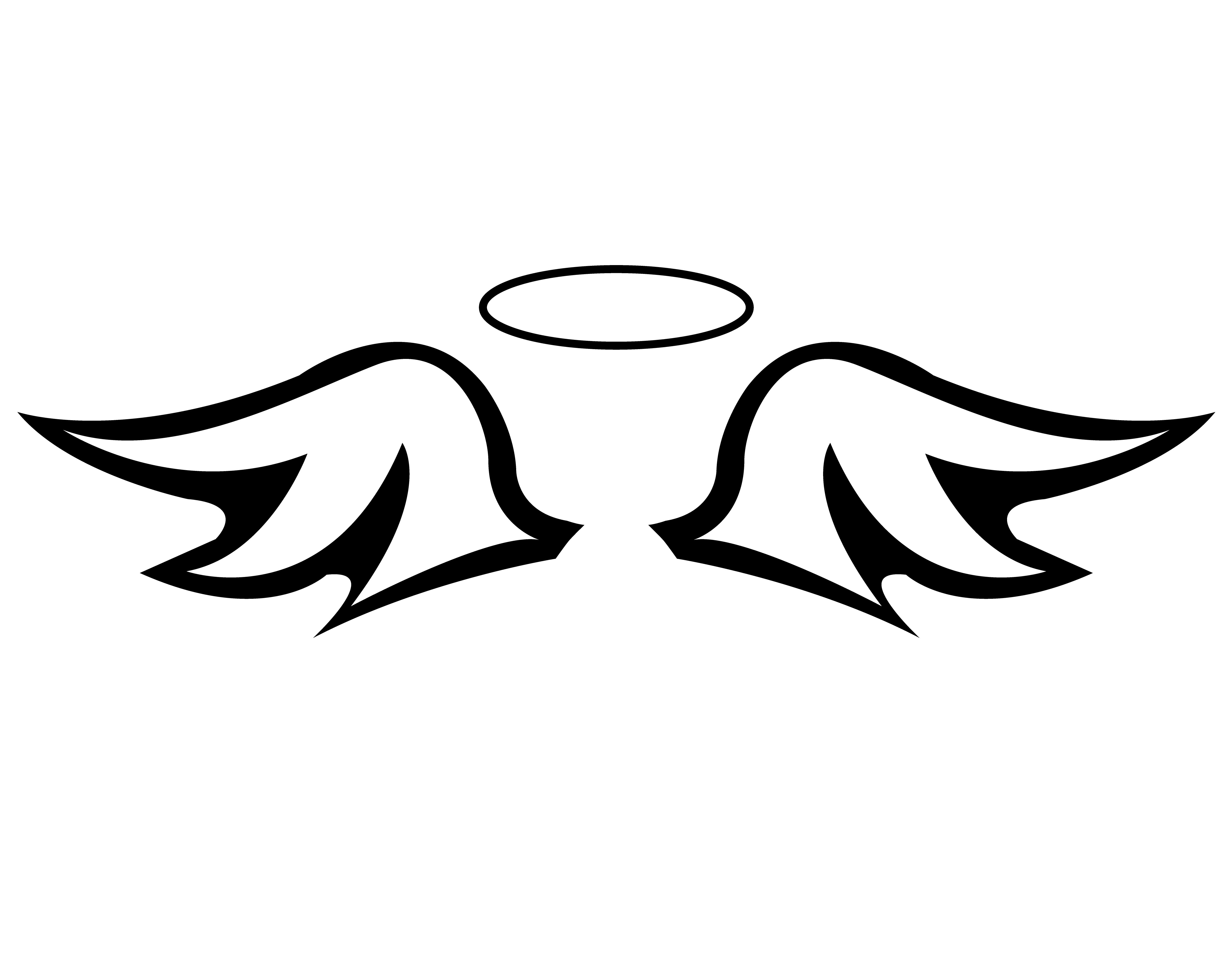 Angel Wings And Halo Free Vector Art 5021x4000 Angel Wings And Halo Free Vector Art