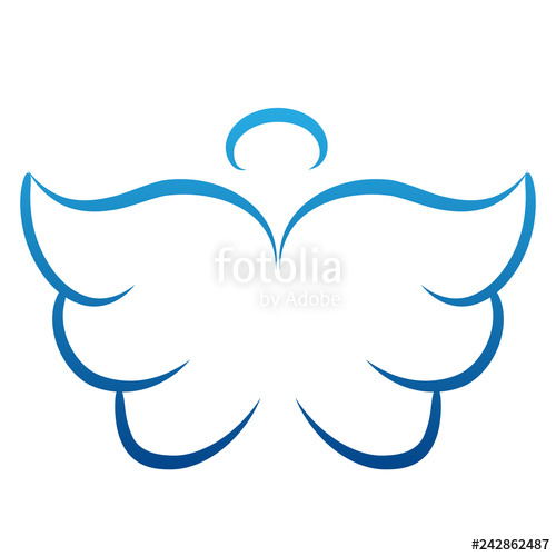 Angel Wings Drawing Vector Illustration Winged Angelic Tattoo 500x500 Angel Wings Drawing Vector Illustration Winged Angelic Tattoo