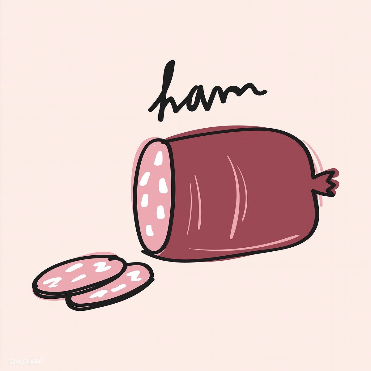 Illustration Of Ham Vector Free Image 1200x1200 Illustration Of Ham Vector Free Image