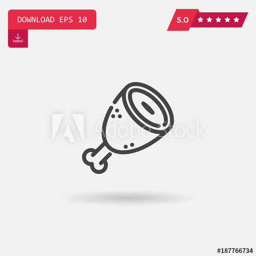 Ham Vector Icon 500x500 Ham Vector Icon
