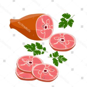 Fresh Raw Meat Sliced Ham Vector Hoodamathrun 300x300 Fresh Raw Meat Sliced Ham Vector Hoodamathrun