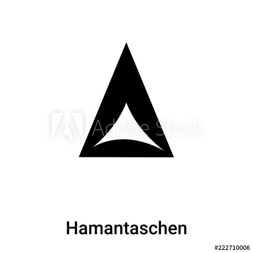 Hamantaschen Icon Vector Isolated On White Background, Logo 500x500 Hamantaschen Icon Vector Isolated On White Background, Logo