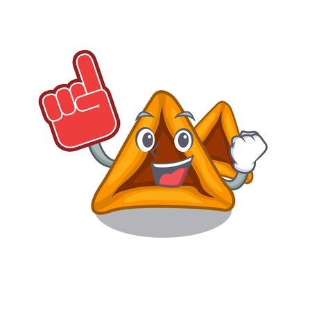 Foam Finger Hamantaschen Cakes Served In Character Plates Royalty 450x450 Foam Finger Hamantaschen Cakes Served In Character Plates Royalty