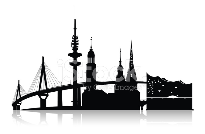 675x440 Hamburg Skyline Stock Vector