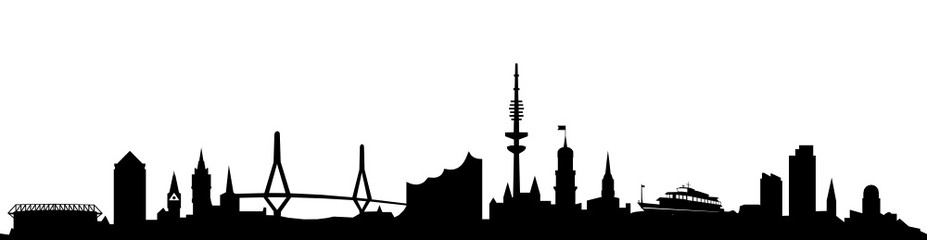 927x240 Skyline Hamburg