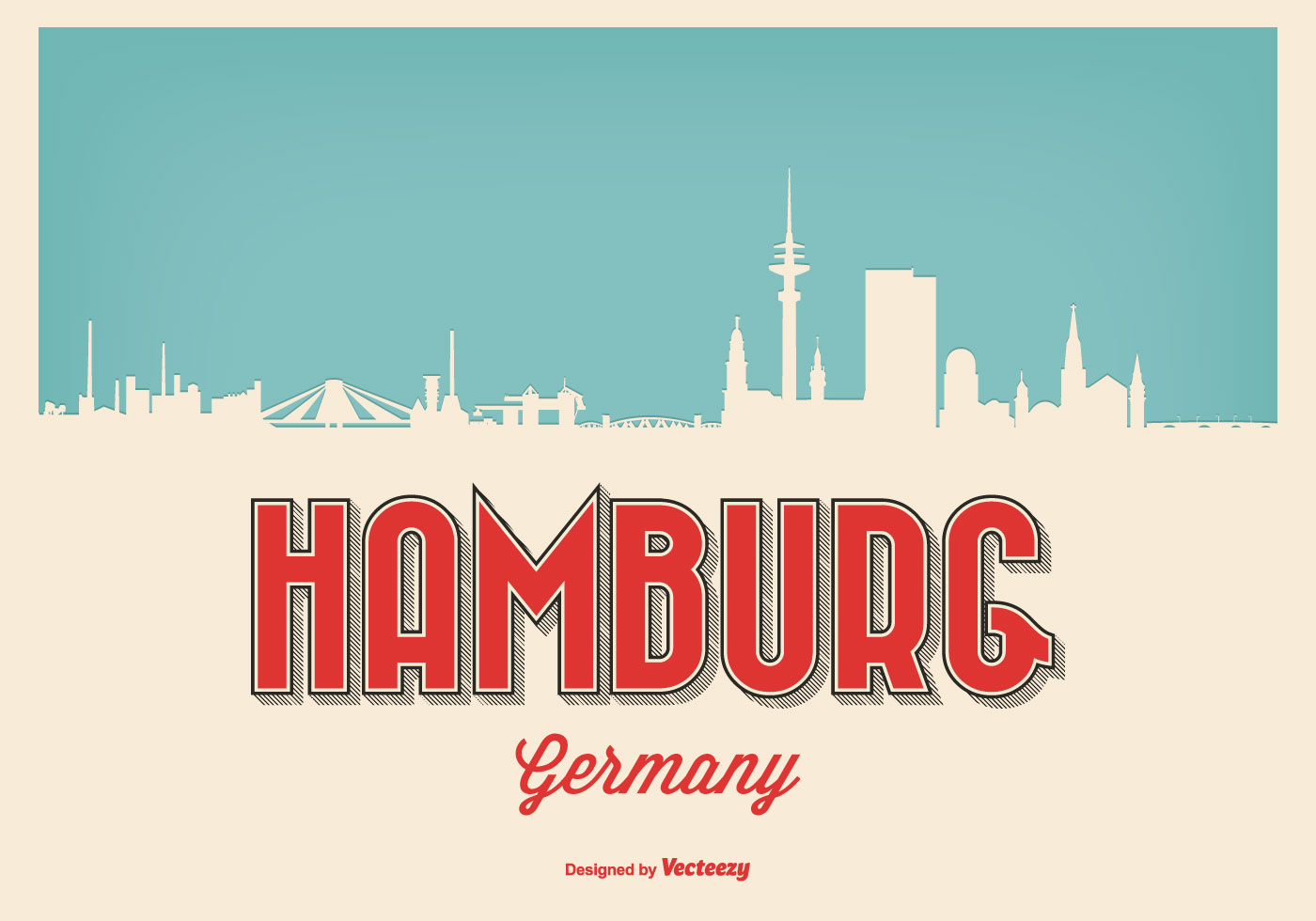 1400x980 Hamburg Skyline Vector Archives My Graphic Hunt