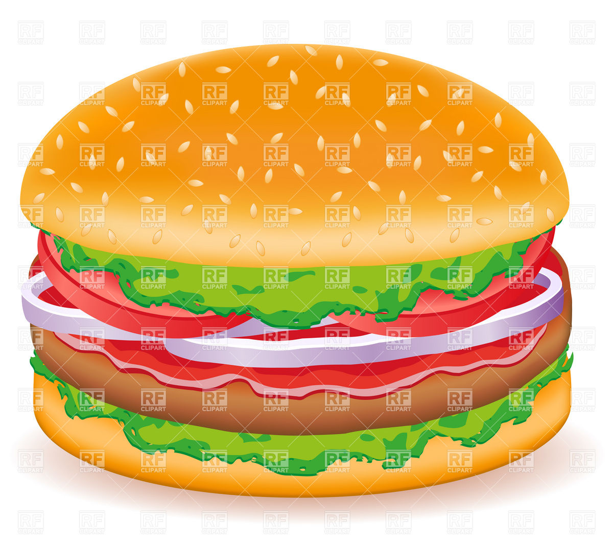 1200x1080 Hamburger Vector Image Of Food And Beverages Konturvid