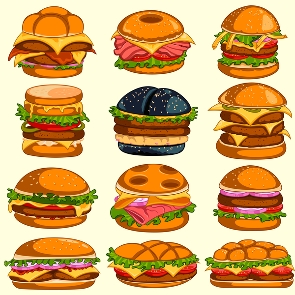 600x600 Hamburger Vector Icons Free Download