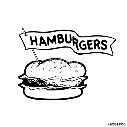 500x500 Hamburger Vector Illustration Stock Image And Royalty Free Vector