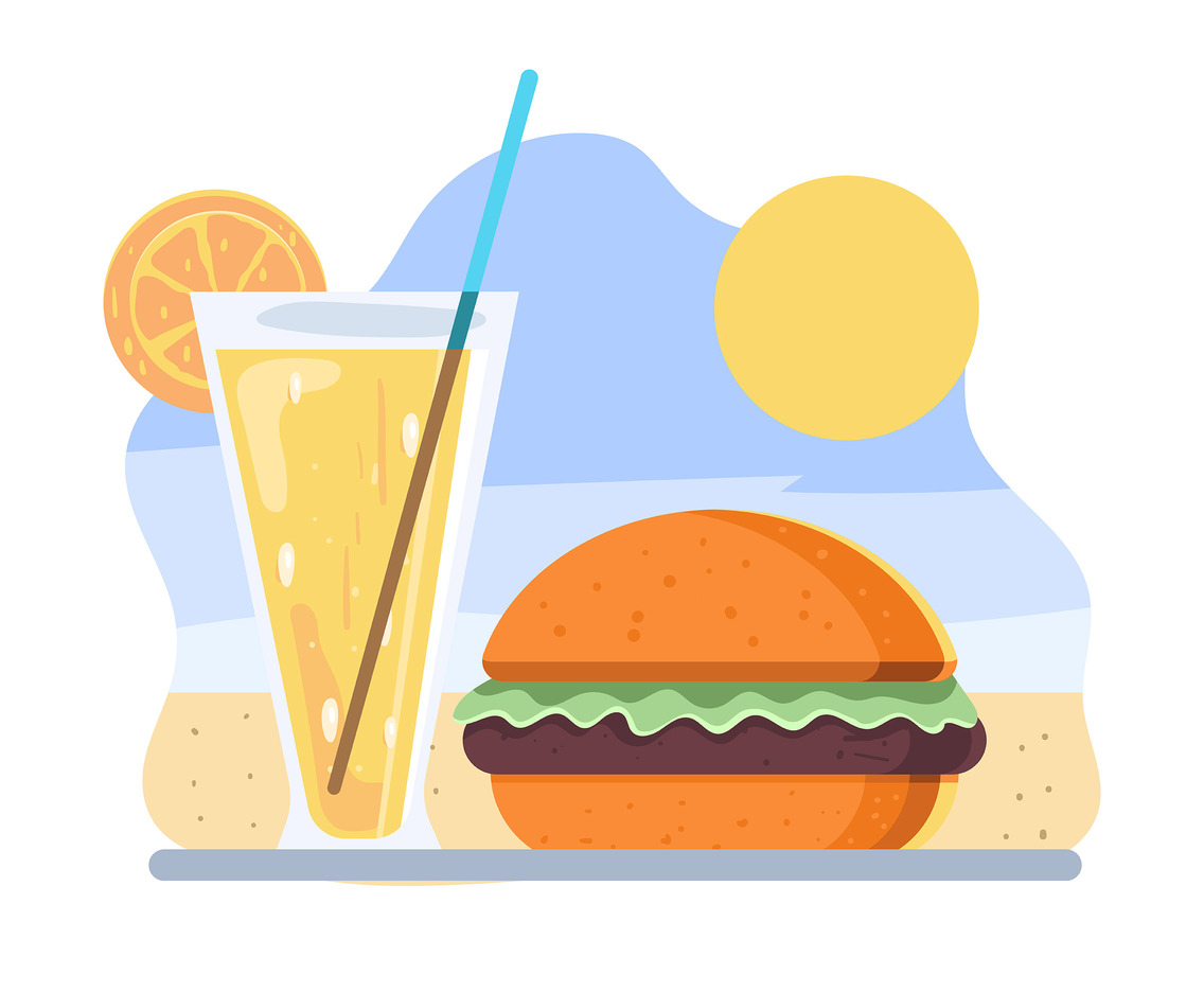 1136x936 Summer Food Hamburger Vector Art Graphics