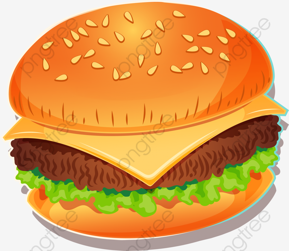 1200x1044 Vector Hand Painted Hamburger, Vector Diagram, Hand, Hamburger Png