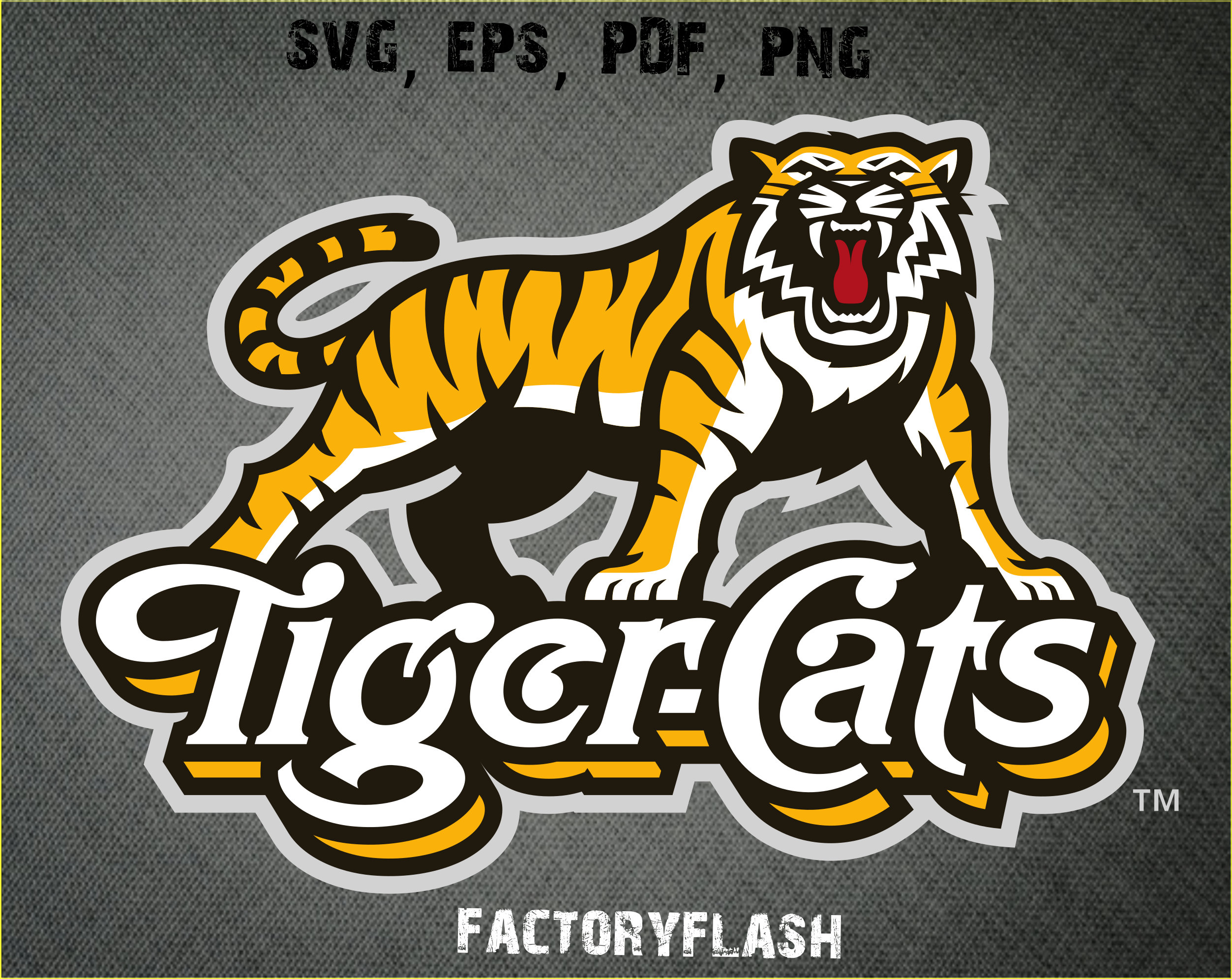 2505x1991 Hamilton Tiger Cats  Pdf Printable Vector Etsy