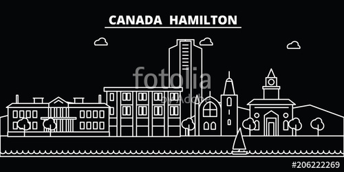 Hamilton Silhouette Skyline Canada 500x250 Hamilton Silhouette Skyline Canada