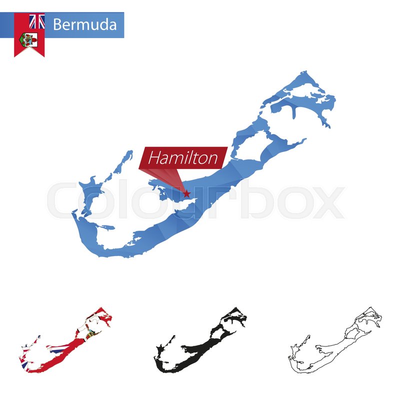 Bermuda Blue Low Poly Map With Capital Stock Vector Colourbox 800x800 Bermuda Blue Low Poly Map With Capital Stock Vector Colourbox