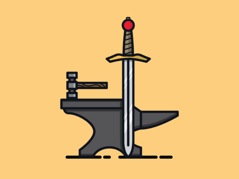 800x600 Sword, Hammer And Anvil