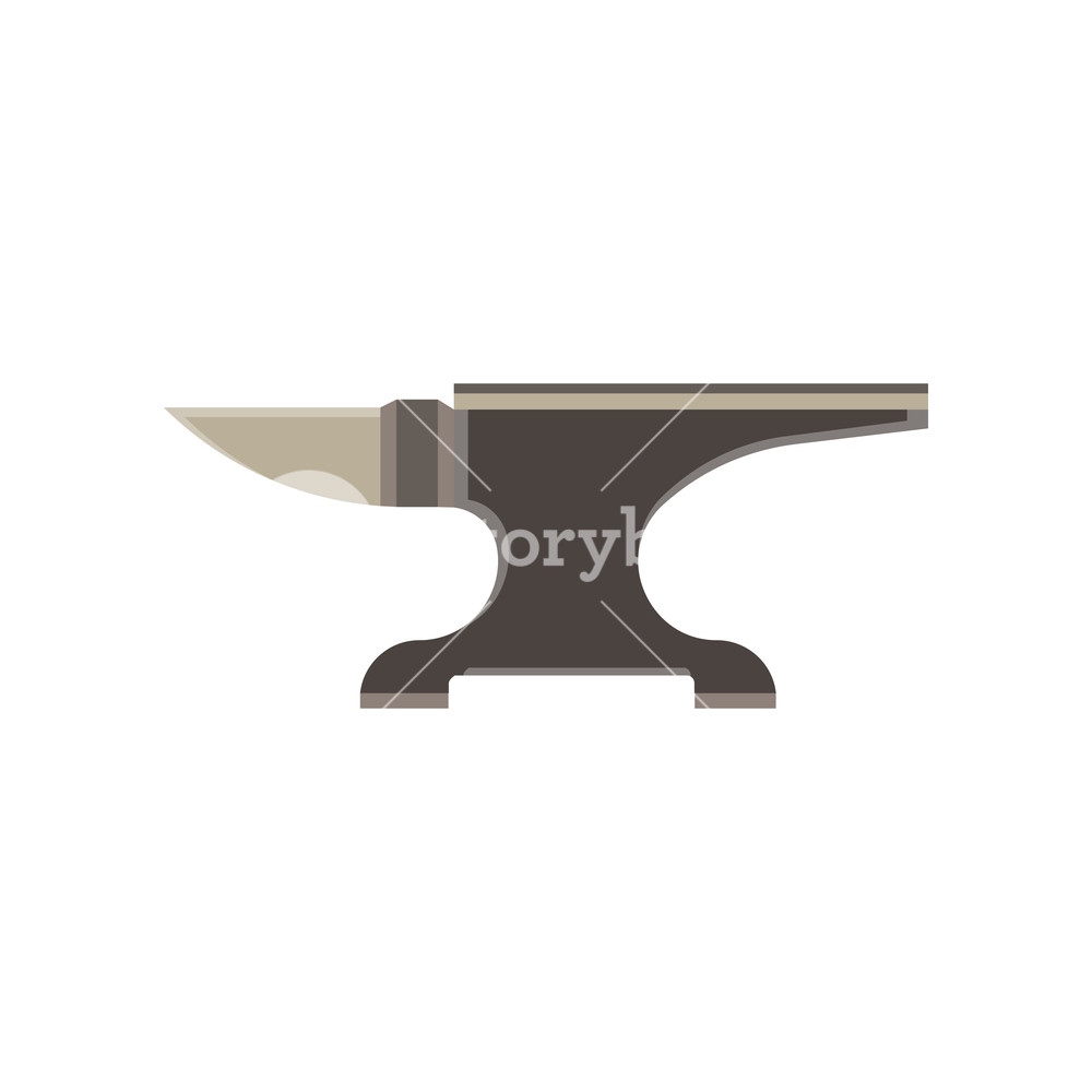 1000x1000 Anvil Blacksmith Icon Vector Vintage Hammer Illustration Isolated