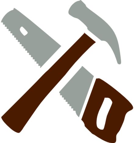 440x470 Hammer And Saw Logos