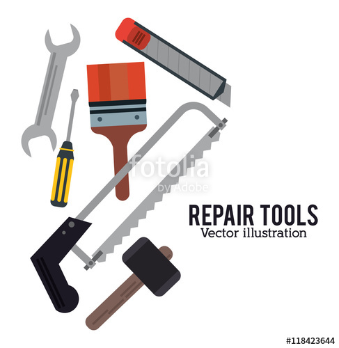 487x500 Hammer Saw Screwdriver Wrench Bush Repair Tools Construction Icon