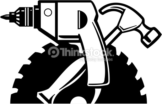 516x332 Hammer And Saw Clipart