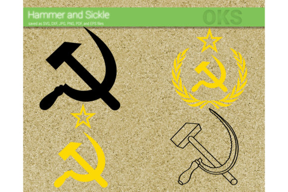 580x386 Hammer And Sickle Vector Graphic