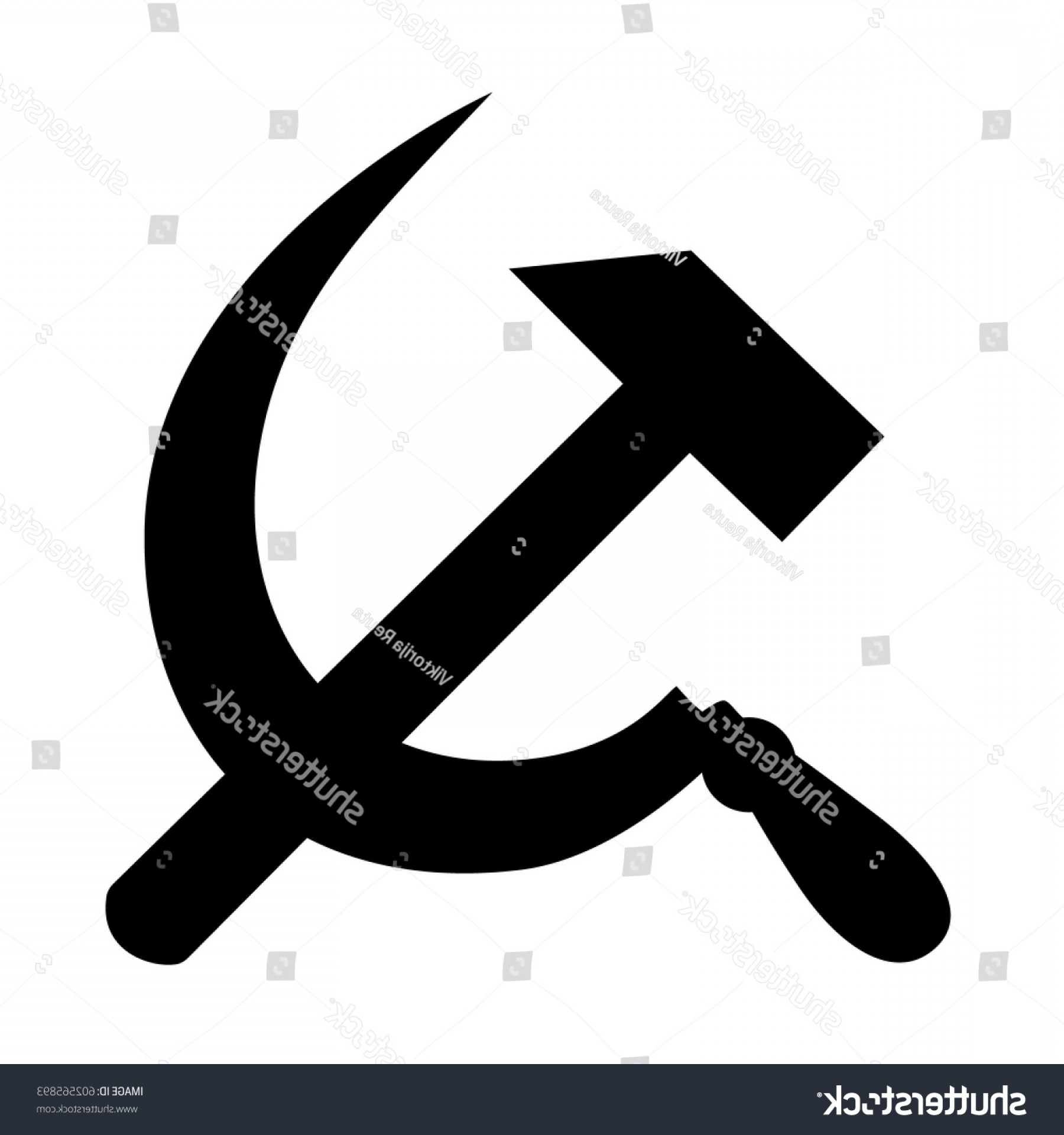 1800x1920 Vector Illustration Black Hammer Sickle Isolated Catchsplace