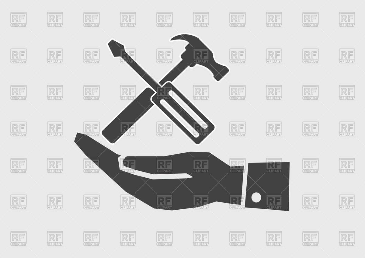 1200x848 Hand And Tools Hammer Icon Vector Image Of Icons And Emblems