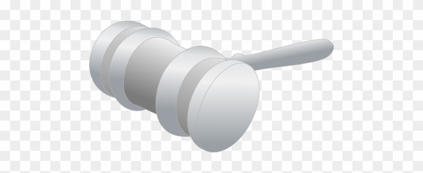 840x344 Judge Hammer Icon Vector Illustration