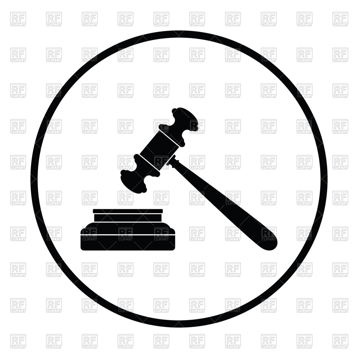 1200x1200 Judge Hammer Icon Vector Image Of Signs, Symbols, Maps Angelp