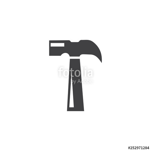 500x500 Hammer Logo Vector Stock Image And Royalty Free Vector