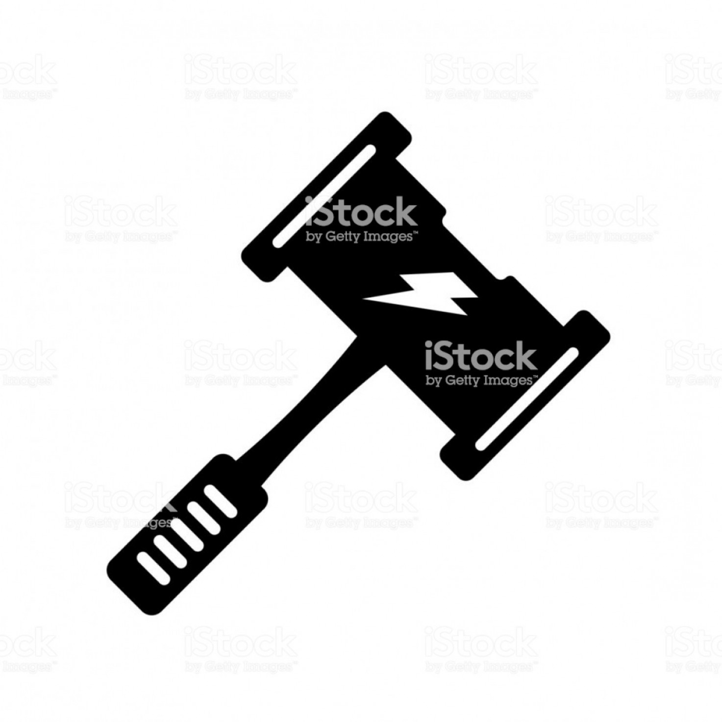 1473x1473 Thor Hammer Icon Vector Sign And Symbol Isolated On White