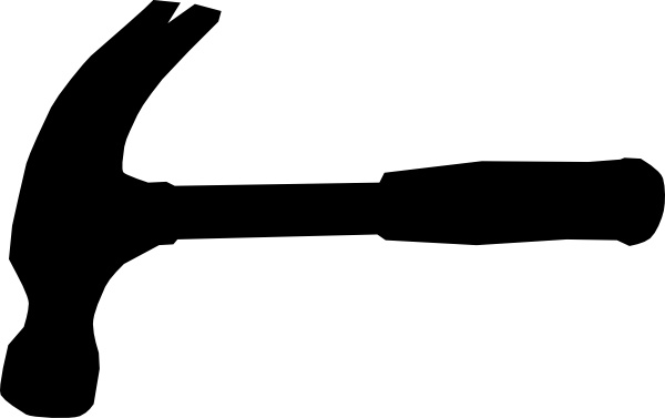 600x377 Hammer Silhouette Clip Art Free Vector In Open Office Drawing