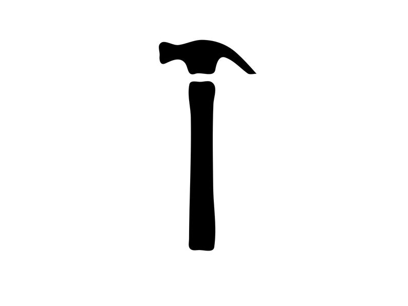 794x596 Hammer Tools Hammer Silhouette Etsy