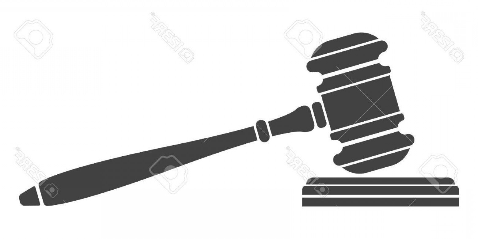 1560x780 Photostock Vector Judge Gavel Icon Auction Hammer Isolated Black