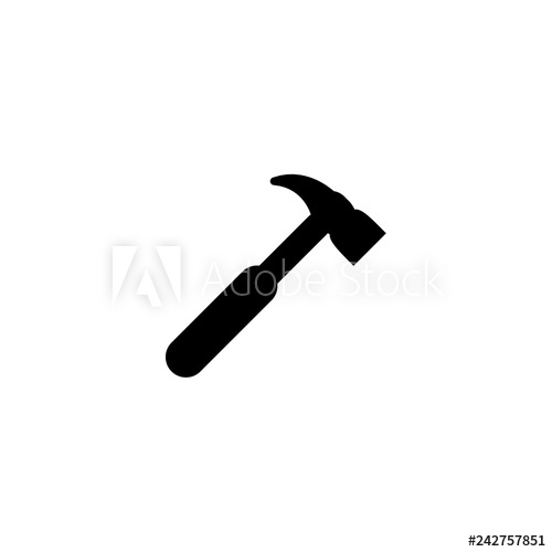 500x500 Hammer Silhouette Icon Vector Hammer Silhouette Vector Graphic