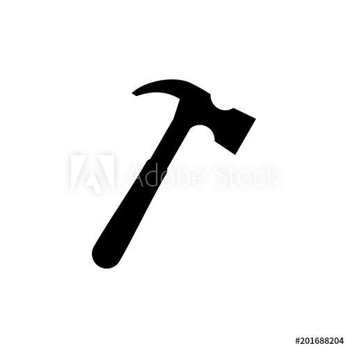 500x500 A Hammer Vector Icon