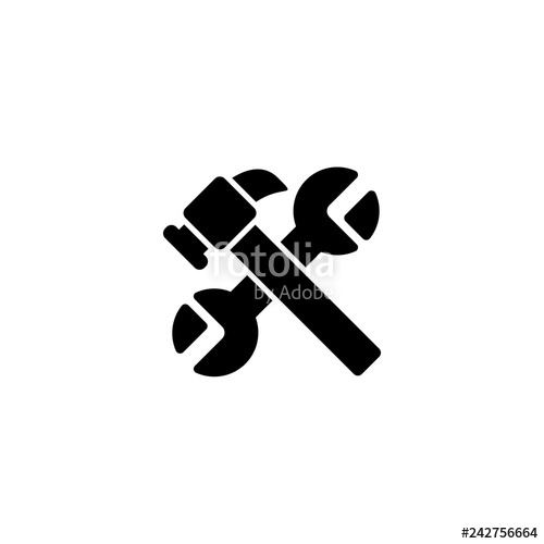 500x500 Hammer Icon Vector Hammer Vector Graphic Illustration Stock