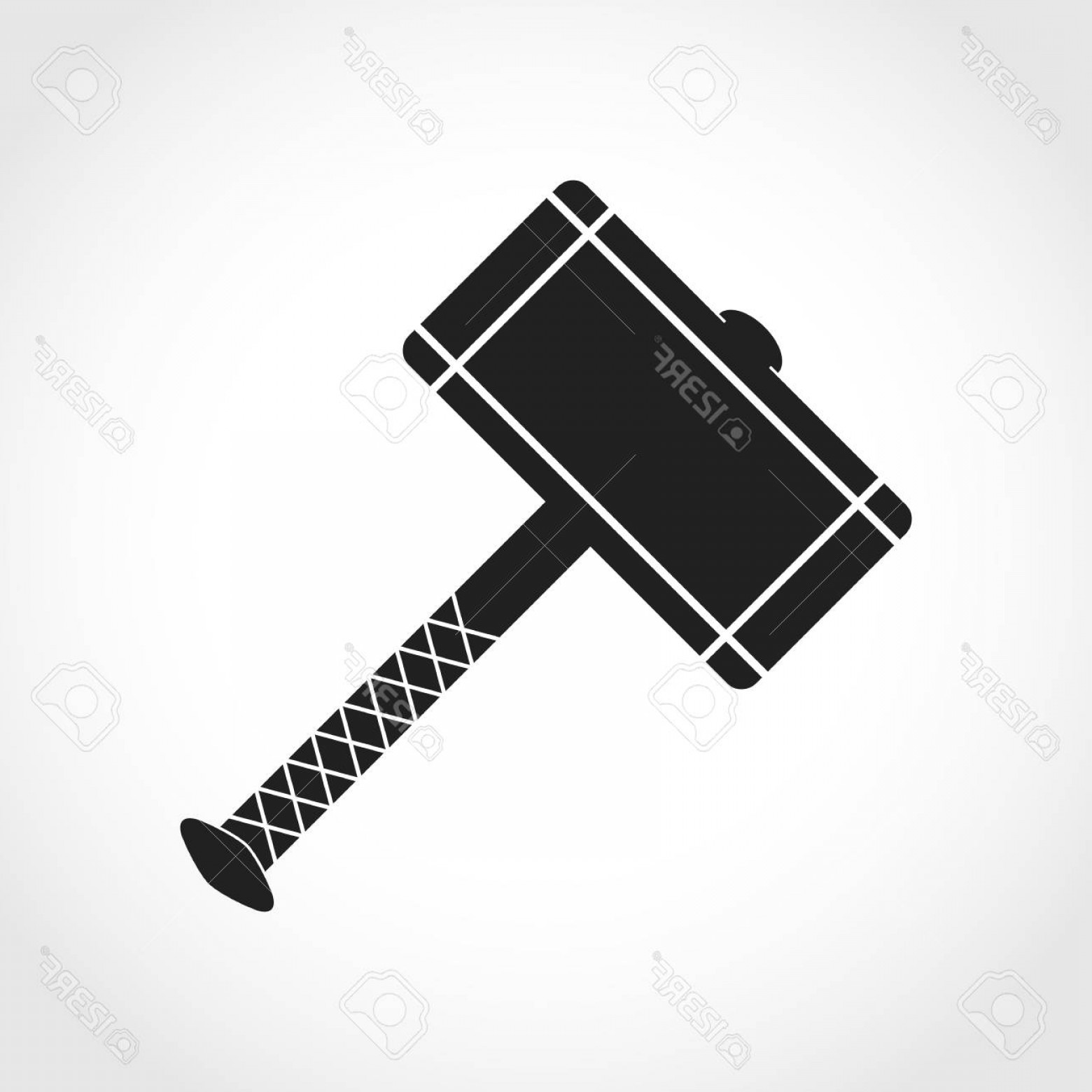 Photostock Vector Thor Hammer Icon In A Flat Design Vector 1560x1560 Photostock Vector Thor Hammer Icon In A Flat Design Vector