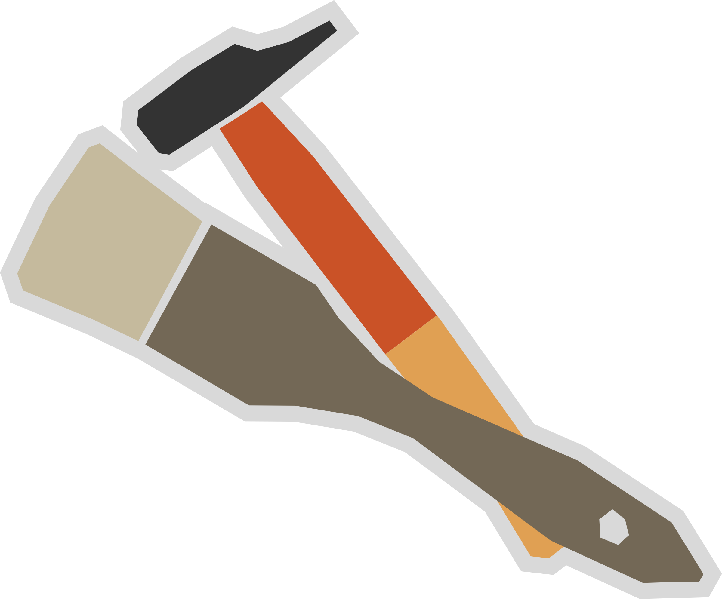 Brush And Hammer Vector Clipart Image 2400x1992 Brush And Hammer Vector Clipart Image