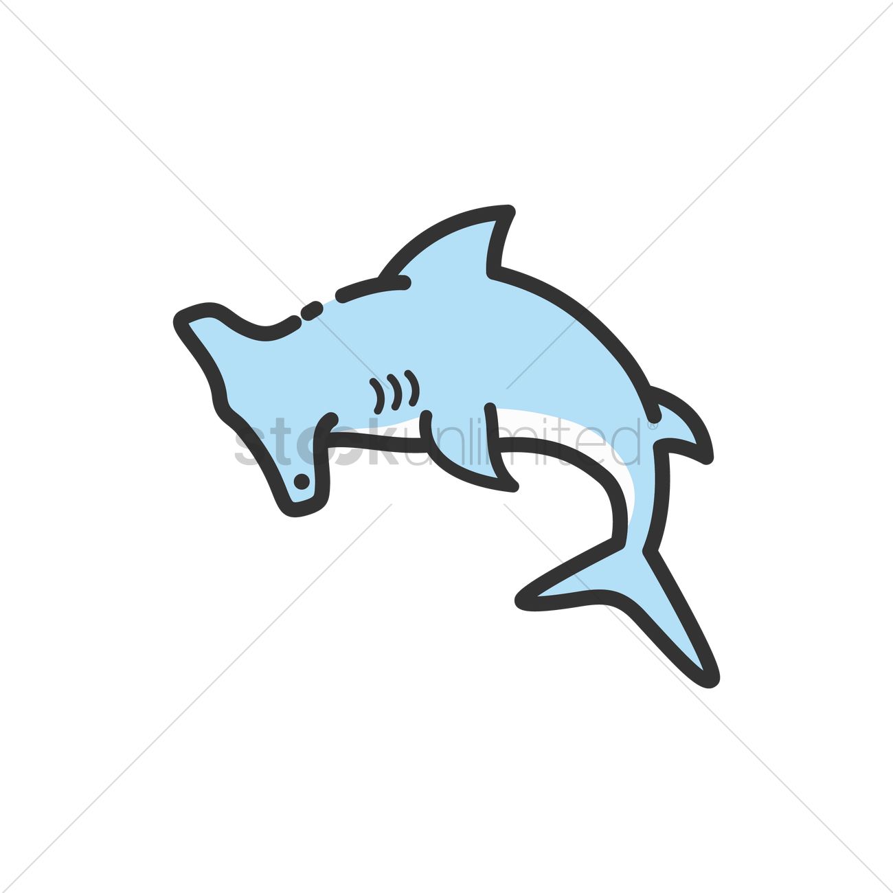 1300x1300 Hammerhead Shark Vector Image