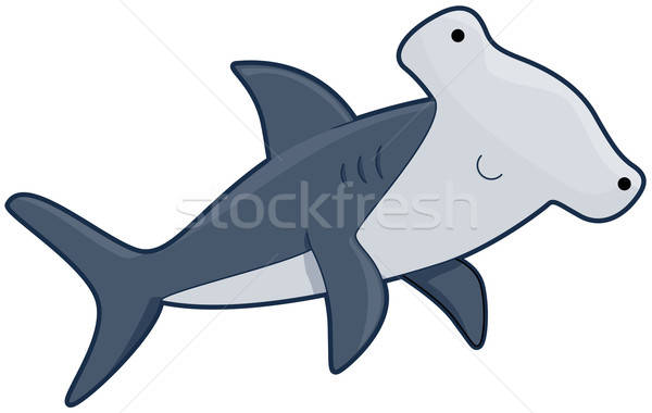 600x380 Cute Hammerhead Shark Vector Illustration Lenm