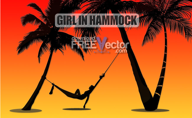 650x402 Girl In Hammock Free Vector